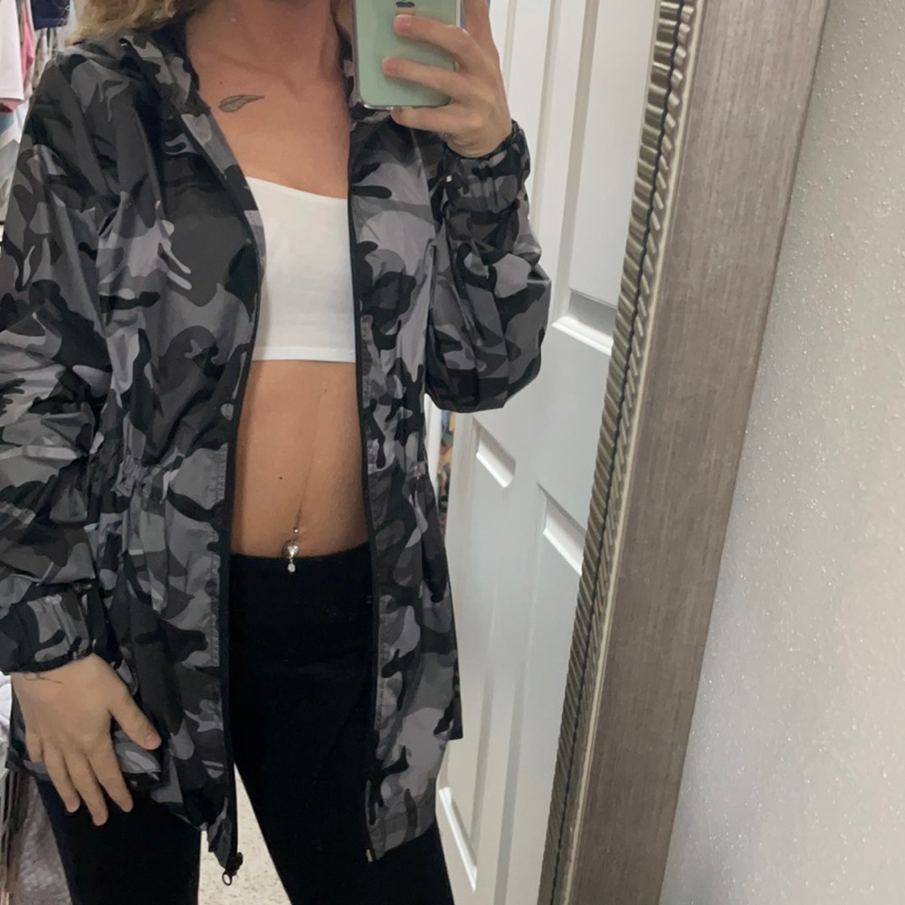 Camo windbreaker